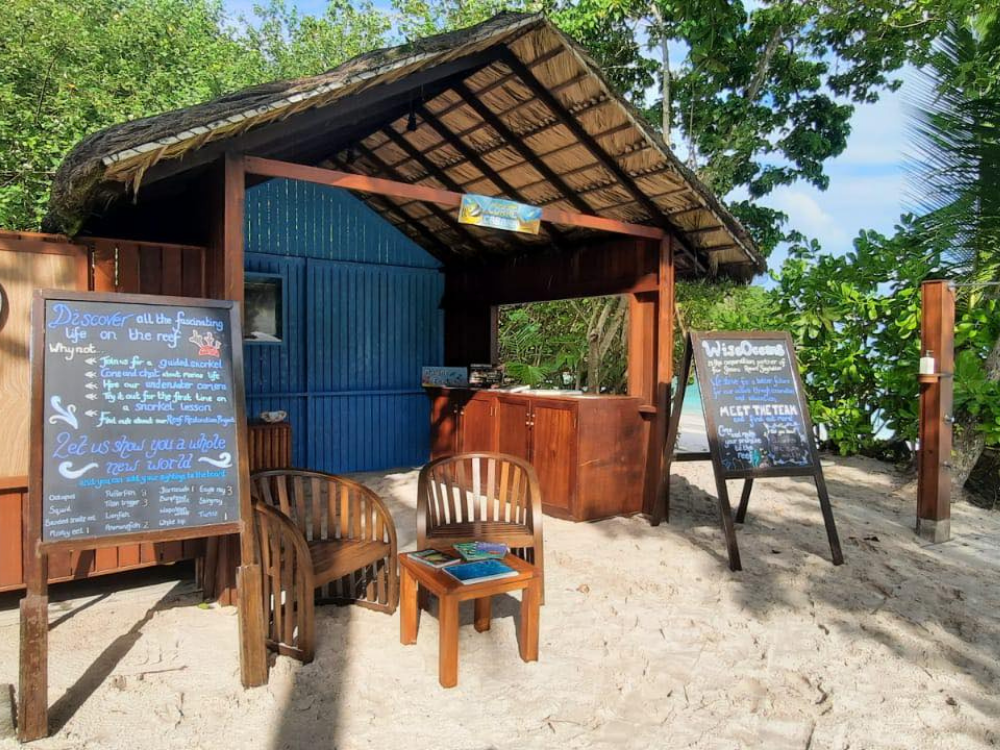 WiseOceans Coral Cabana Education Station - Four Seasons Resort Seychelles